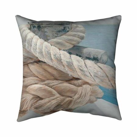 BEGIN HOME DECOR 26 x 26 in. Tie-Down Ropes Closeup-Double Sided Print Indoor Pillow 5541-2626-CO86